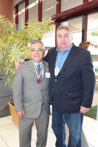 Presidente da Cidasc  Enori Barbieri e homenagiado.