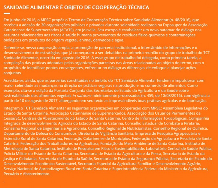 Fonte: Ministério Público de Santa Catarina - MPSC