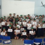 Na foto, cerimônia na escola Olavo Bilac. Foto: Departamento Regional da Cidasc de Blumenau